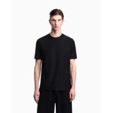 Emporio Armani Pamuk ve İpek Karışımlı Regular Fit Bisiklet Yaka T Shirt Erkek T SHİRT EM004644 AF23458 FC333