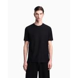 Emporio Armani Pamuk ve İpek Karışımlı Regular Fit Bisiklet Yaka T Shirt Erkek T SHİRT EM004644 AF23458 FC333