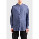 Emporio Armani Pamuklu Bant Yaka Erkek Gömlek 3D1CN8 1daaz 0941 - XL - Lacivert