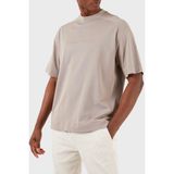 Emporio Armani Pamuklu Bisiklet Yaka Oversize T Shirt Erkek T Shirt 3D1T76 1Jwzz 0650 - Bej