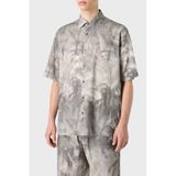 Emporio Armani Pamuklu İpeksi Oversize Kısa Kollu Gömlek Erkek GÖMLEK 3D1CG7 1NRDZ F617