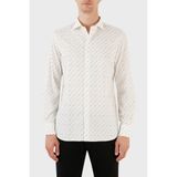 Emporio Armani Pamuklu Logo Desen Baskılı Regular Fit Gömlek Erkek GÖMLEK 6R1C86 1NMVZ F1D8
