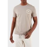Emporio Armani Pamuklu Regular Fit Bisiklet Yaka T Shirt Erkek T Shirt 3D1Tg8 1Jocz 06G9 - Bej - 2XL
