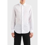 Emporio Armani Pamuklu Regular Fit Gofre Gömlek Erkek Gömlek E31SM0 F1336 100 - Beyaz