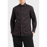 Emporio Armani Pamuklu Regular Fit Gömlek Erkek Gömlek 6D1C86 1nıuz F018 - Siyah