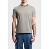 Emporio Armani Pamuklu Regular Fit Logo Baskılı Bisiklet Yaka T Shirt Erkek T Shirt EM005257 AF13715 U8049 - Açık Haki