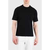Emporio Armani Pamuklu Regular Fit Logolu Bisiklet Yaka Jakarlı T Shirt Erkek T SHİRT EM005699 AF25298 UC001