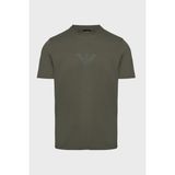 Emporio Armani Pamuklu Regular Fit Logolu Bisiklet Yaka T Shirt Erkek T Shirt EM004583 AF13669 M8360 - Haki - XL