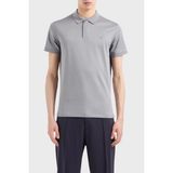 Emporio Armani Pamuklu Regular Fit Polo Yaka T Shirt Erkek Polo Yaka T Shirt EM000080 AF10094 U8060 - Gri - 2XL