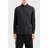 Emporio Armani Pamuklu Regular Fit Poplin Gömlek Erkek Gömlek 3D1C86 1nıuz F054 - S - Siyah