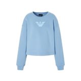 Emporio Armani Pamuklu Relaxed Fit Bisiklet Yaka Crop Sweat, L, 6R2M7L 2JTDZ 0712, MAVİ, erkek