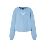 Emporio Armani Pamuklu Relaxed Fit Bisiklet Yaka Crop Sweat, XS, 6R2M7L 2JTDZ 0712, MAVİ, erkek