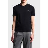 Emporio Armani Pamuklu Slim Fit Bisiklet Yaka Logolu T Shirt Erkek T Shirt EM005396 AF13715 UB118 - Lacivert