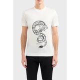 Emporio Armani Pamuklu Slim Fit Bisiklet Yaka T Shirt Erkek T Shirt EM000009 AF10017 M0008 - Beyaz