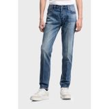 Emporio Armani Pamuklu Slim Fit Düşük Bel Düz Paça Jeans Erkek Kot Pantolon EM000668 AF22251 MB002 - Mavi - 32