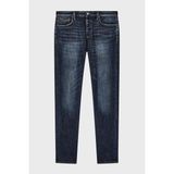 Emporio Armani Pamuklu Slim Fit Düşük Bel Jeans Erkek Kot Pantolon EM000668 AF22251 MB001 - Lacivert - 30