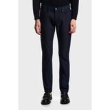Emporio Armani Puantiyeli Streç Pamuklu Slim Fit Düşük Bel Dar Paça Jeans Erkek Kot Pantolon EM000121 AF14124 FB021 - Lacivert - 32