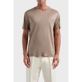 Emporio Armani Regular Fit Bisiklet Yaka T Shirt Erkek T Shirt 3D1TD3 1juvz 0650 - Bej