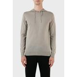 Emporio Armani Regular Fit Kapüşonlu Yün Karışımlı Triko Kazak Erkek Kazak 8N1MUW 1mjwz 0643 - Vizon - XL