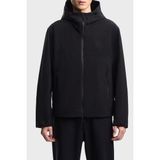 Emporio Armani Regular Fit Logolu Kapüşon Yaka Mont Erkek Mont EM004950 AF23538 UC001 - Siyah