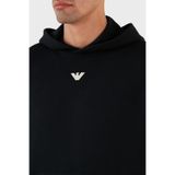 Emporio Armani Relaxed Fit Kapüşonlu Kanguru Cepli Yün Karışımlı Triko Sweat Erkek SWEAT 6R1MX7 1MNBZ F904