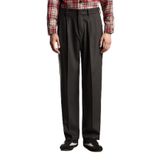 Emporio Armani Relaxed Fit Normal Bel Düz Paça Pileli Yün Pantolon Erkek PANTOLON EM003287 AF17835 U8112