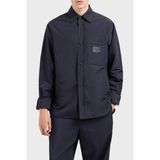 Emporio Armani Relaxed Fit Yama Cepli ve Logo Yamalı Gömlek Ceket Erkek Gömlek Ceket EM001629 AF13770 UB118 - Lacivert