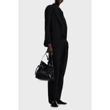 Emporio Armani Relaxed Fit Yüksek Bel Geniş Paça Pileli Pantolon Bayan PANTOLON EW003968 AF12911 UC001