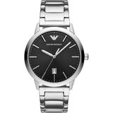Emporio Armani Ruggero Erkek Kol Saati 43 mm Metal Kasa Suya Dayanıklı Analog Siyah Kadran