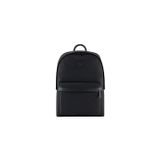 Emporio Armani Sırt Çantası Metalik Logo Rozetli Fermuarlı, Standart, EM001795 AF13454, Siyah, erkek