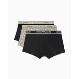 Emporio Armani Streç Pamuklu Logo Baskılı 3 Pack Boxer Erkek BOXER EM000370 AF10779 MC065