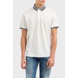 Emporio Armani Streç Pamuklu Regular Fit Düğmeli Polo Yaka T Shirt Erkek Polo Yaka T Shirt EM000852 AF12955 F0068 - Beyaz