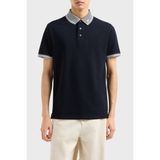 Emporio Armani Streç Pamuklu Regular Fit Düğmeli Polo Yaka T Shirt Erkek Polo Yaka T Shirt EM000852 AF12955 FB273 - Lacivert