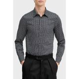Emporio Armani Streç Pamuklu Regular Fit Klasik Yaka Desenli Gömlek Erkek GÖMLEK EM001537 AF14130 FB323
