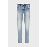 Emporio Armani Streç Pamuklu Slim Fit Düşük Bel Dar Paça Jeans Erkek Kot Pantolon EM000121 AF17485 MB002 - Lacivert - 32