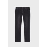 Emporio Armani Streç Pamuklu Slim Fit Normal Bel Düz Paça Jeans Erkek Kot Pantolon EM000121 AF15954 M8001 - Siyah - 38