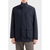 Emporio Armani Su Itici Regular Fit Rüzgar Geçirmez Dik Yaka Mont Erkek Mont EM000839 AF13090 UB118 - Lacivert - 52