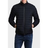Emporio Armani Tamamı Logolu Dik Yaka Su Itici Mont Erkek Mont EM004953 AF15384 UB118 - Lacivert - 48