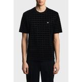 Emporio Armani Tamamı Logolu Regular Fit Bisiklet Yaka T Shirt Erkek T SHİRT EM005343 AF10017 FC307