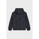 Emporio Armani Tamamı Logolu Suya Dayanıklı Kapüşonlu Ceket Erkek Ceket EM006751 AF12021 FB516 - 46 - Lacivert