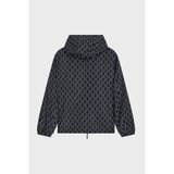 Emporio Armani Tamamı Logolu Suya Dayanıklı Kapüşonlu Ceket Erkek Ceket EM006751 AF12021 FB517 - 46 - Lacivert