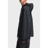 Emporio Armani Tamamı Logolu Suya Dayanıklı Kapüşonlu Ceket Erkek Ceket EM006751 AF12021 FB517 - 52 - Lacivert