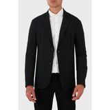 Emporio Armani Yırtmaçlı Slim Fit Mono Yaka Mikro Dokuma Ceket Erkek Ceket EM000142 TE11109 UC001 - 48 - Siyah