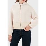 Emporio Armani Yumuşak Dokulu Regular Fit Kapüşonlu Mont Bayan Mont EW001371 AF16465 U1144 - 40 - Ekru