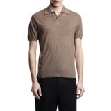 Emporio Armani Yün Karışımlı Regular Fit Polo Yaka Kısa Kollu Kazak Erkek KAZAK EM004307 AF24573 U6285