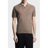 Emporio Armani Yün Karışımlı Regular Fit Polo Yaka Kısa Kollu Kazak Erkek KAZAK EM004307 AF24573 U6285