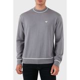 Emporio Armani Yün Regular Fit Bisiklet Yaka Kazak Erkek Kazak 6D1MXH 1mjlz F625 - 2XL - Gri