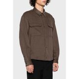Emporio Armani Yün ve Kaşmir Karışımlı Regular Fit Gömlek Erkek Gömlek 6R1C61 1ntyz 0440 - 2XL - Kahve