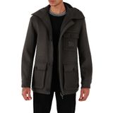 Emporio Armani Yün ve Kaşmir Karışımlı Regular Fit Kapüşonlu Mont Erkek MONT EM003183 AF18229 U8112