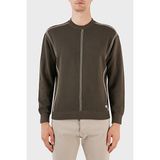 Emporio Armani Yünlü Jakarlı Çizgi Desenli Bisiklet Yaka Regular Fit Kazak Erkek Kazak 6R1MX3 1mozz 0440 - Kahverengi